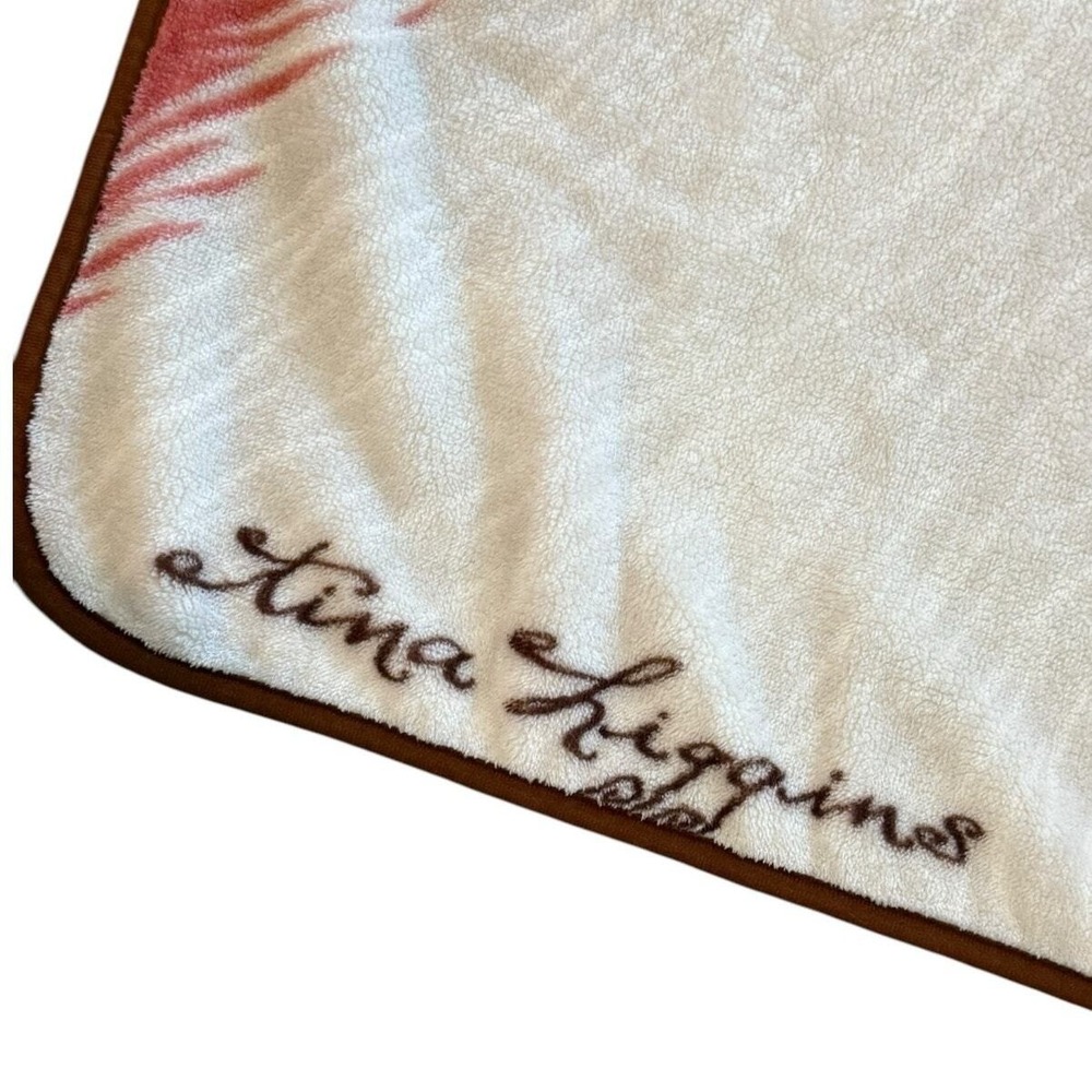 Tina Higgins Santa Child Fleece Throw Blanket Christmas Holiday Cozy Plush 56" - Picture 4 of 8